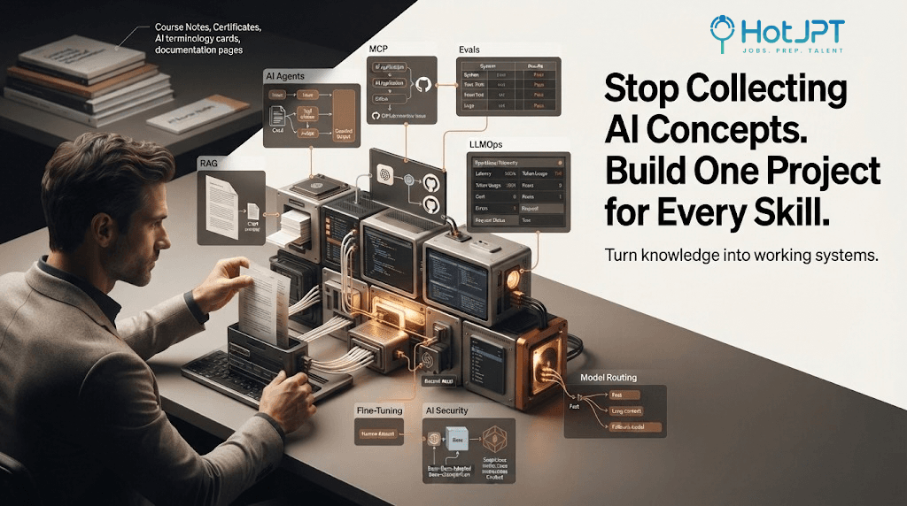 Stop Collecting AI Concepts. Build One Project for Every Skill. Stop Collecting AI Concepts. Build One Project for Every Skill.