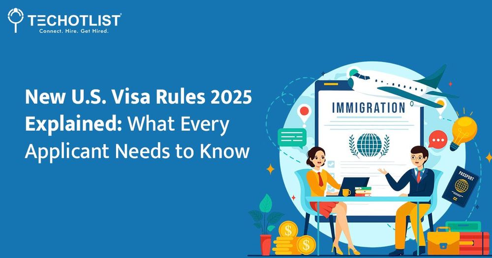 New U.S. Visa Rules 2025 blog banner with immigration graphic